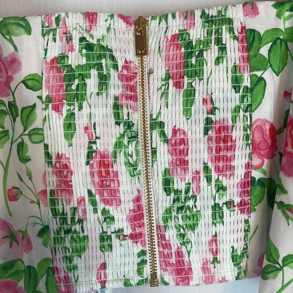 Hill House Isabella Crop Top in Pink Roses Medium NWT - Picture 8 of 9